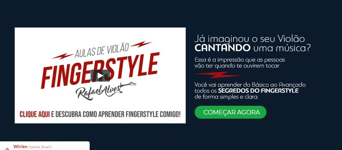 Curso Online Aulas de Violão FingerStyle Rafael Alves Curso Online Aulas de Violão FingerStyle Rafael Alves