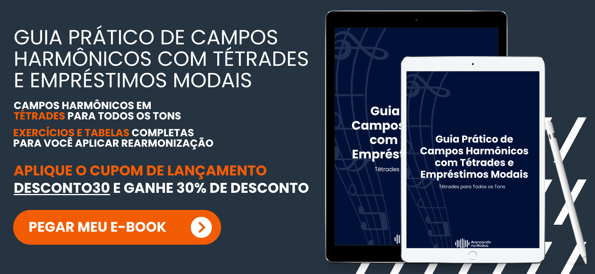 Guia Prático de Campos Harmônicos com Tétrades e Empréstimos Modais Banner